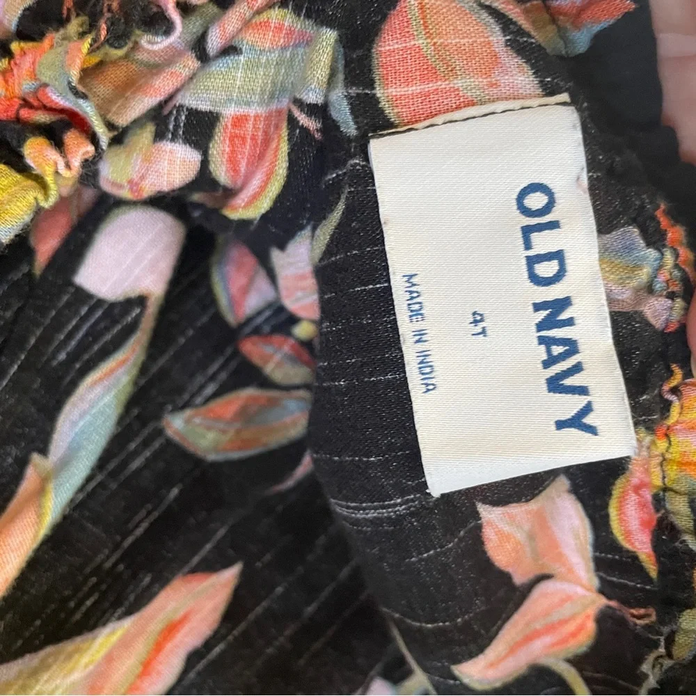 Old Navy tropical floral skirt set 4t